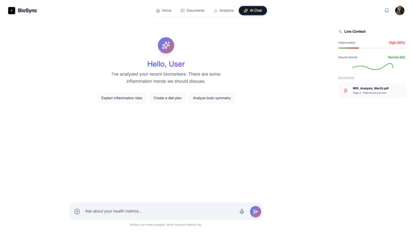 BioSync – screenshot 1
