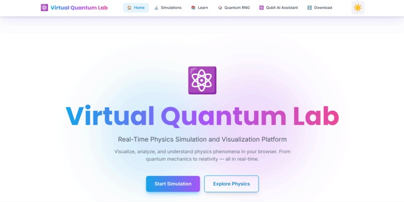 Virtual Quantum Lab – screenshot 1