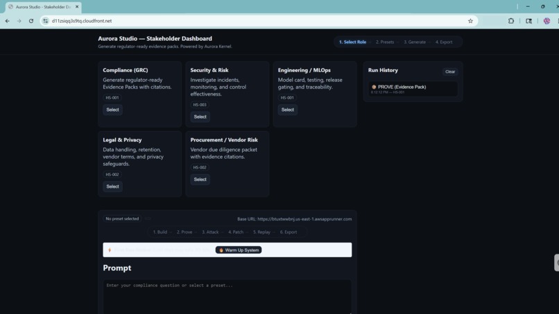 Aurora: Compliance Evidence Copilot – screenshot 5