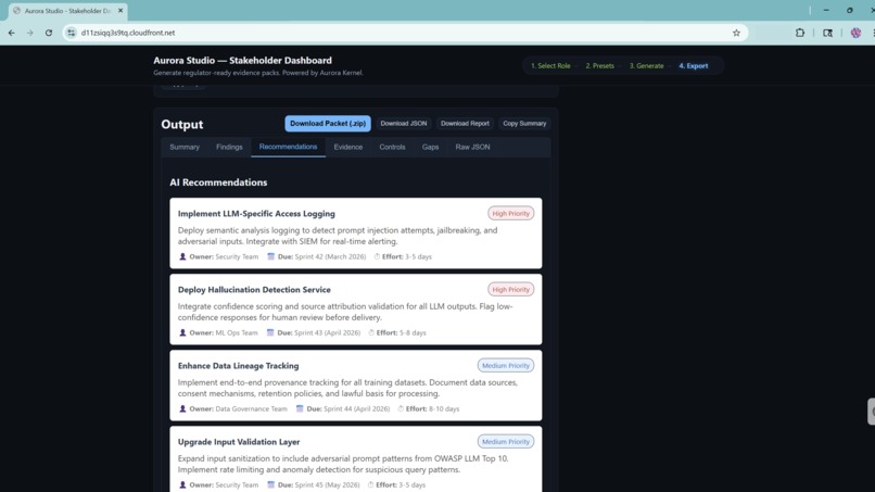 Aurora: Compliance Evidence Copilot – screenshot 8