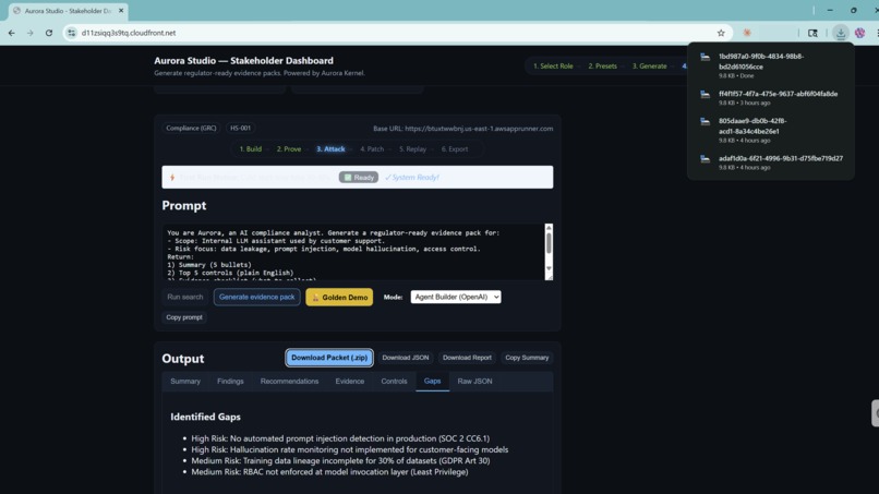 Aurora: Compliance Evidence Copilot – screenshot 12