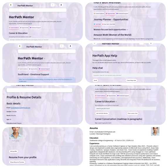 HerPath Mentor – screenshot 1