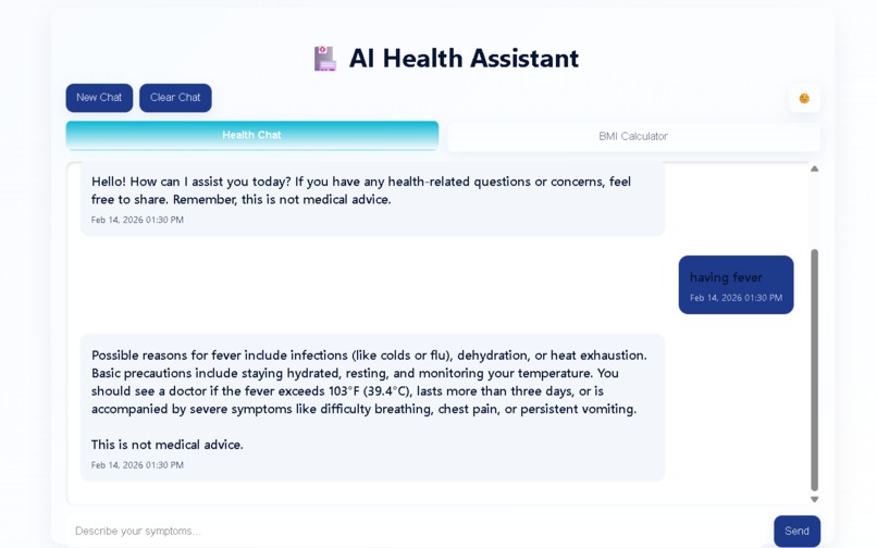 AI Health Assistant  – screenshot 2