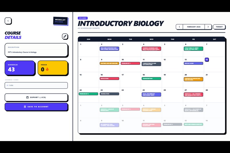 WeRelaySyllabus – screenshot 1