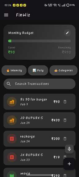 FinWiz – screenshot 3