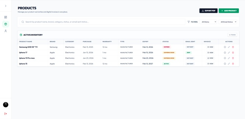 WarrantyWallet – screenshot 3