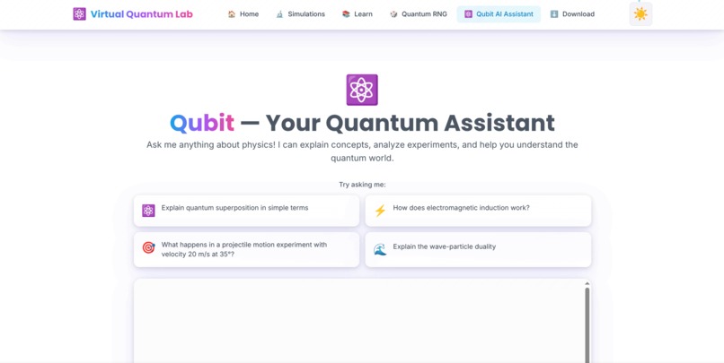 Virtual Quantum Lab – screenshot 1