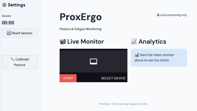 ProxErgo: Fatigue Monitor – screenshot 1