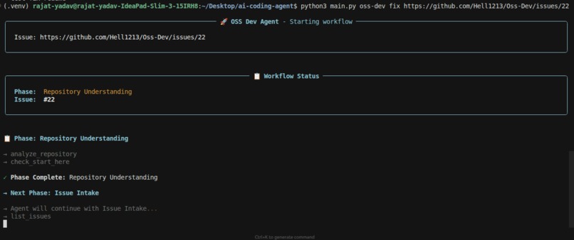 OSS Dev – screenshot 2