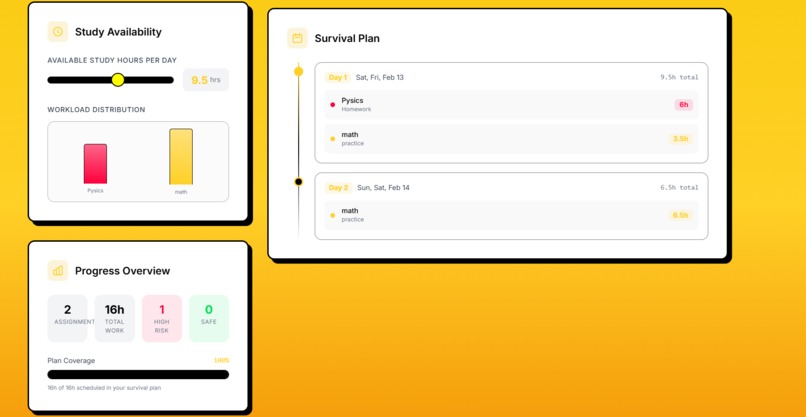 Deadline Survival Optimiser – screenshot 4