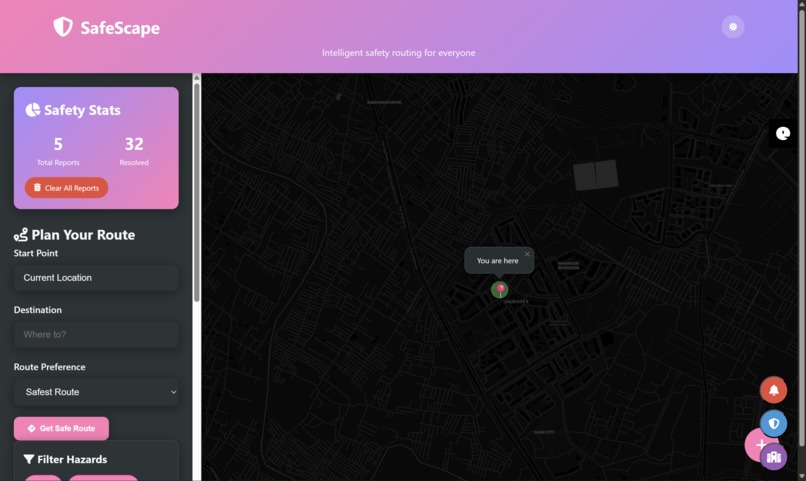 SafeScape – screenshot 1