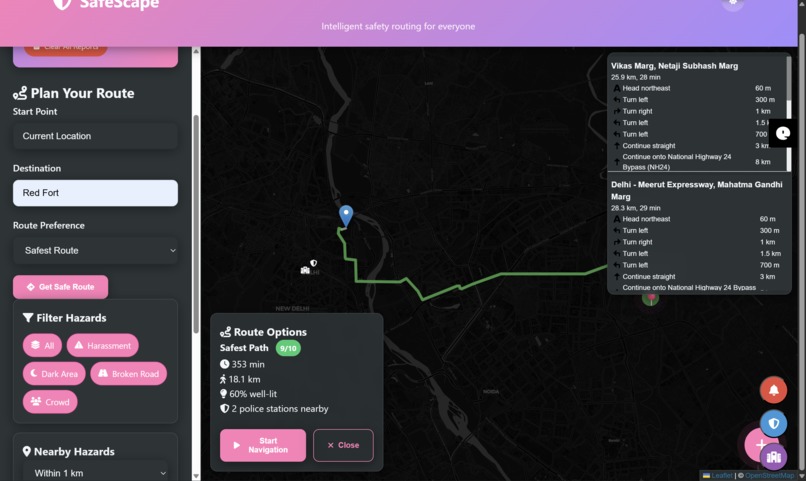 SafeScape – screenshot 2