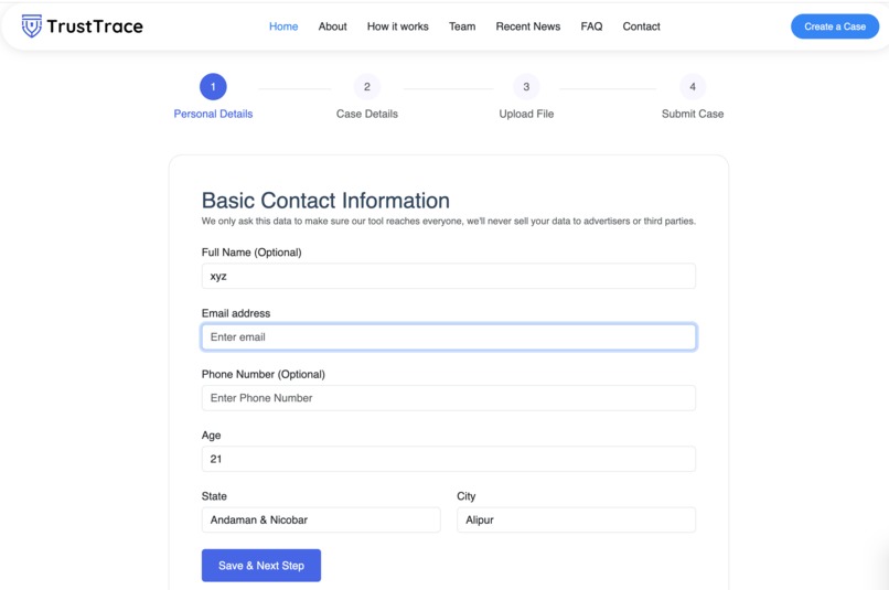 TrustTrace: MultiMedia Deepfake Detection Platform – screenshot 3