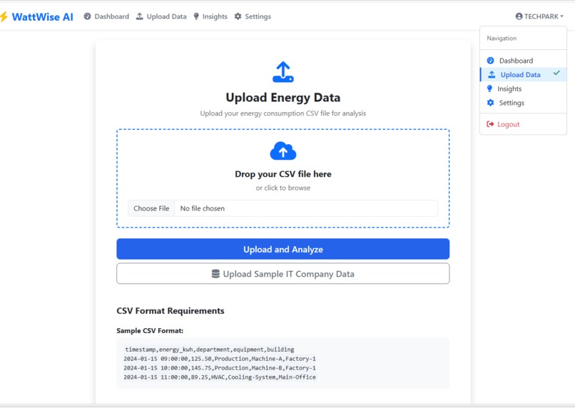 WattWise AI – screenshot 2