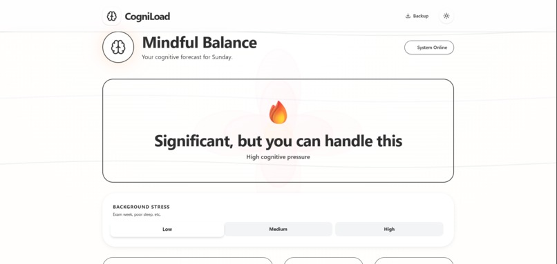 CogniLoad – screenshot 1