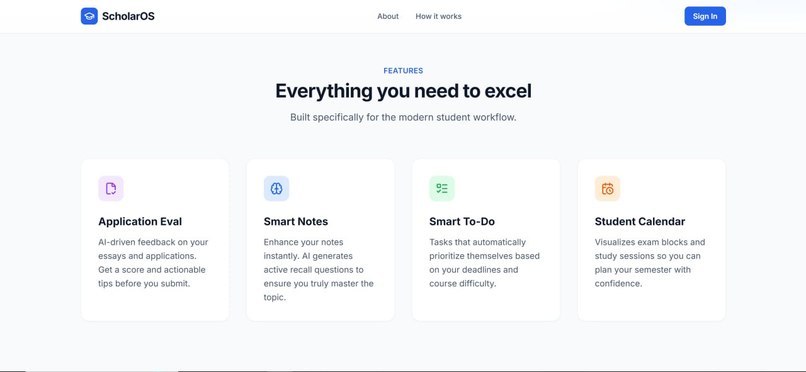 Scholar OS – screenshot 2