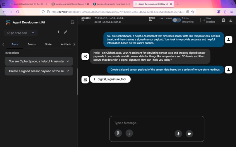 CipherSpace – screenshot 1