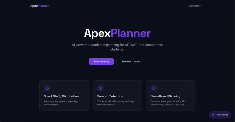 ApexPlanner – screenshot 1