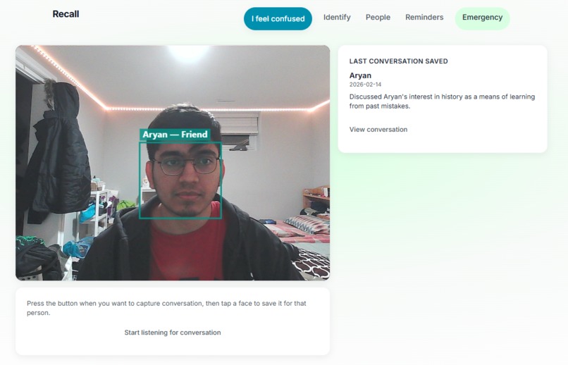 Recall – screenshot 2