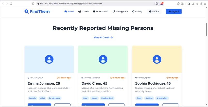 Missing-persons-alert – screenshot 6