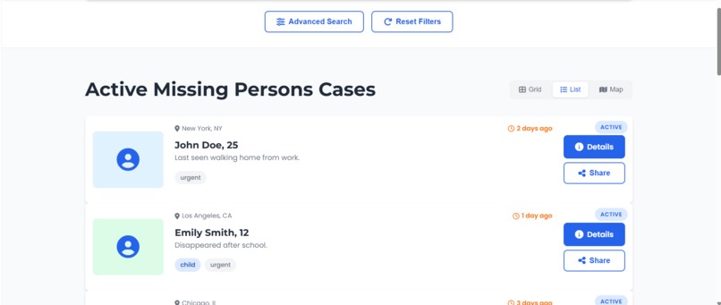 Missing-persons-alert – screenshot 10