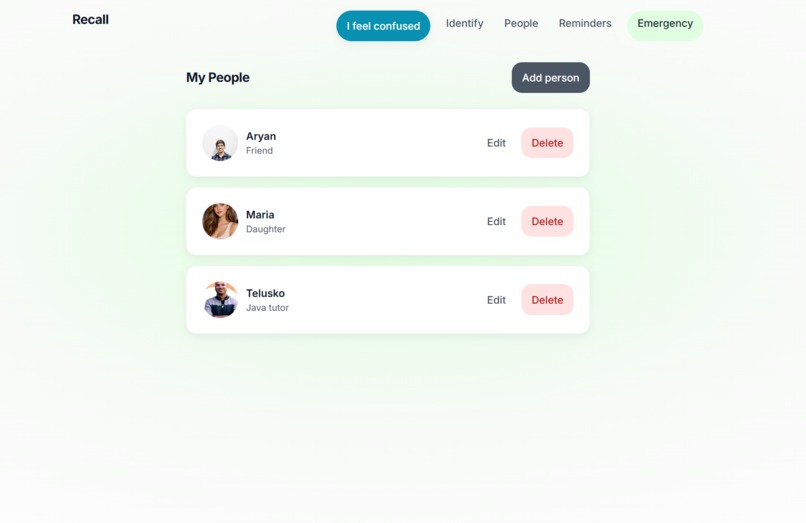 Recall – screenshot 3