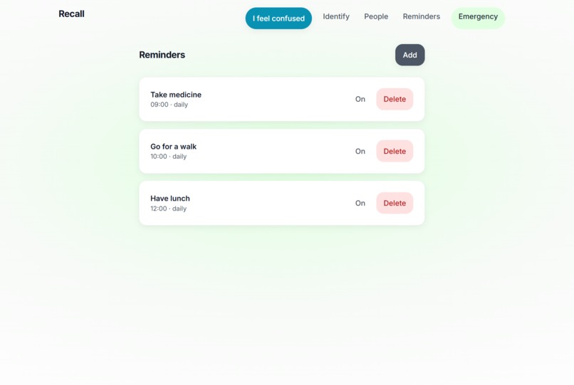 Recall – screenshot 4