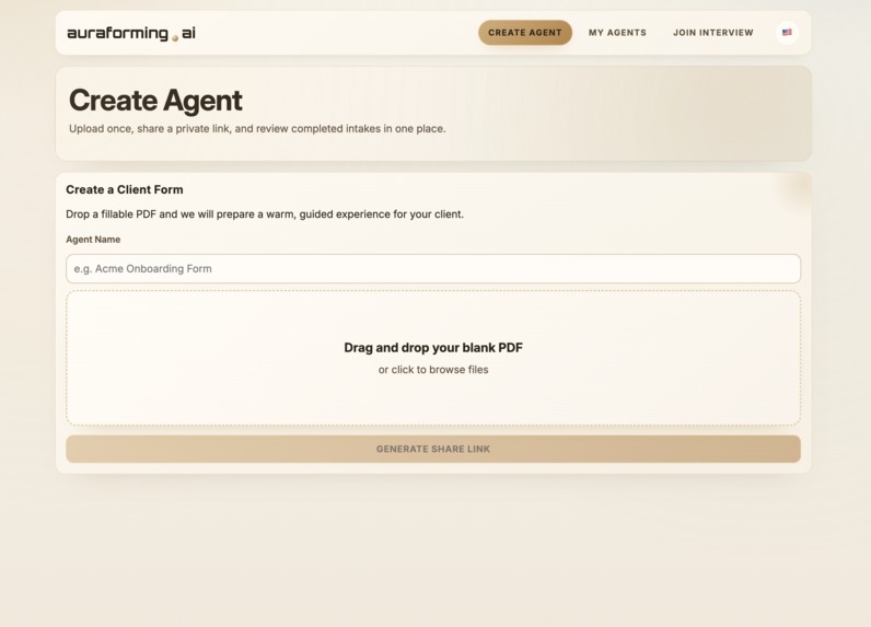 auraforming.ai – screenshot 1