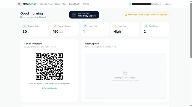 PlateSense – screenshot 2