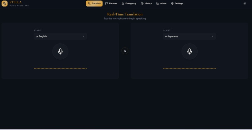 STELLA — Multilingual AI Voice for Hospitality – screenshot 1
