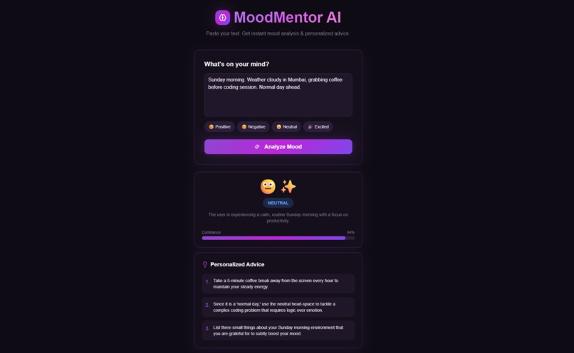 MoodMentor AI – screenshot 4
