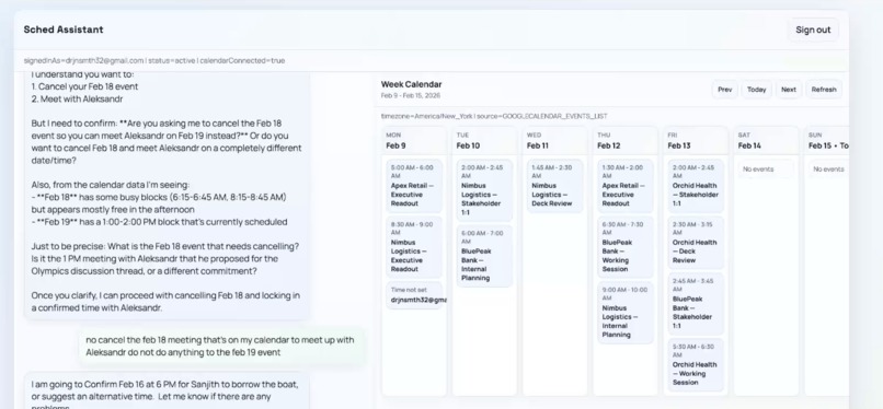 sched – screenshot 5