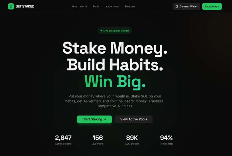 GetStaked – screenshot 1