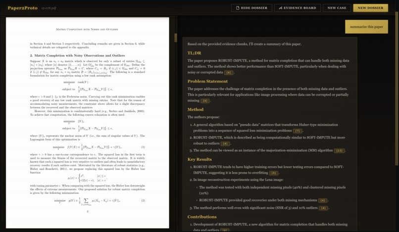 Paper2Proto – screenshot 2