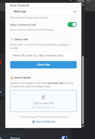 LeakLens – screenshot 2