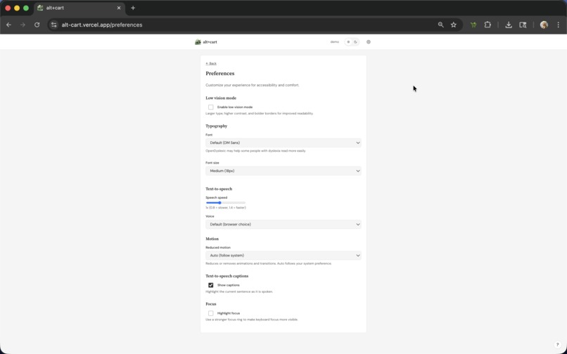 alt+cart – screenshot 2
