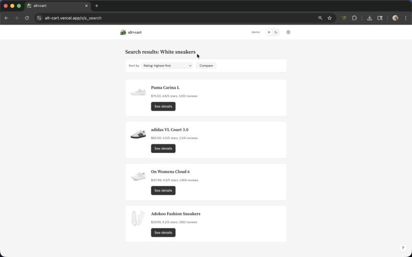 alt+cart – screenshot 3