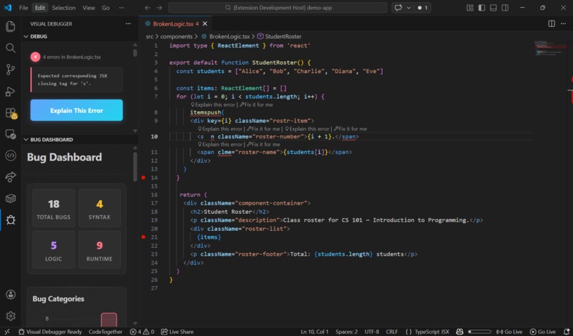 Visual Debugger – screenshot 2