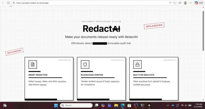 RedactAI – screenshot 1