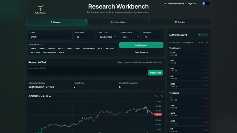 TickerMaster – screenshot 1