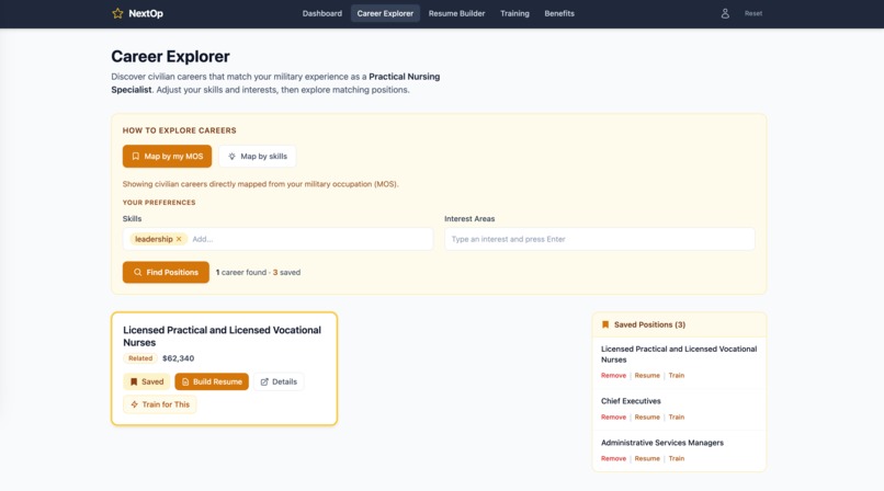 NextOp – screenshot 2
