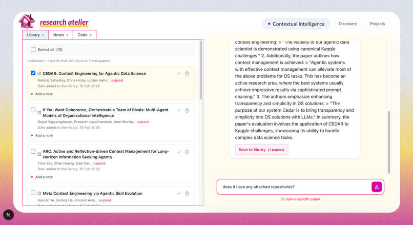 research atelier – screenshot 3