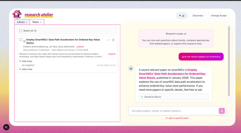 research atelier – screenshot 4