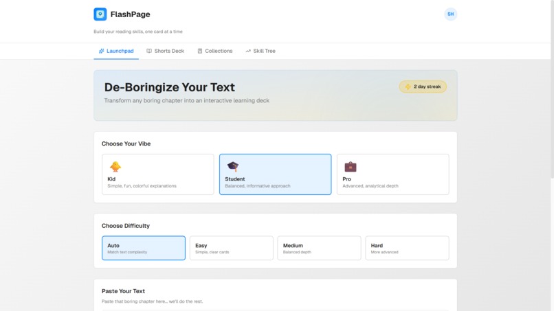FlashPages – screenshot 1
