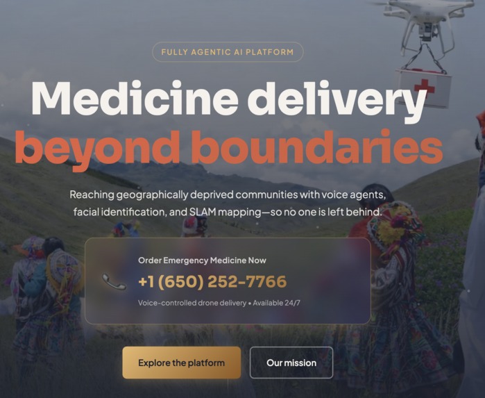 MedWing: Agentic Medicine Delivery w/ Drones – screenshot 1