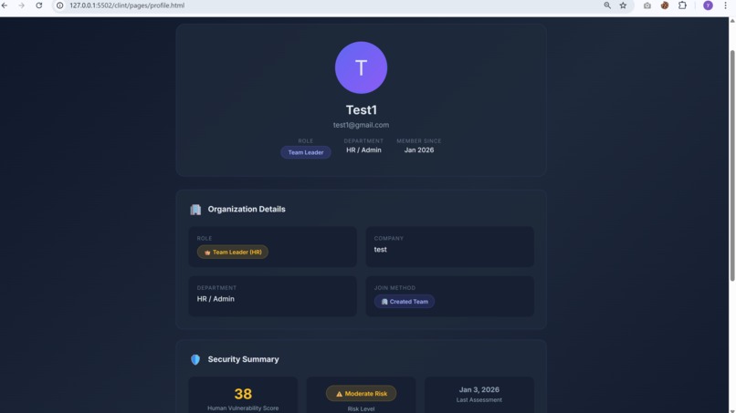 Human Error Vulnerability Scanner (HEVS) – screenshot 5