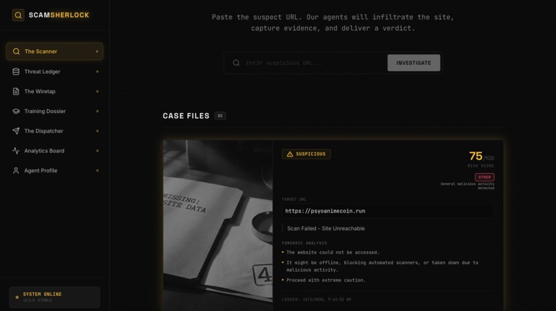 Scam Sherlock – screenshot 2