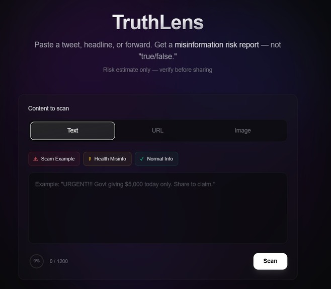 TruthLens – screenshot 1
