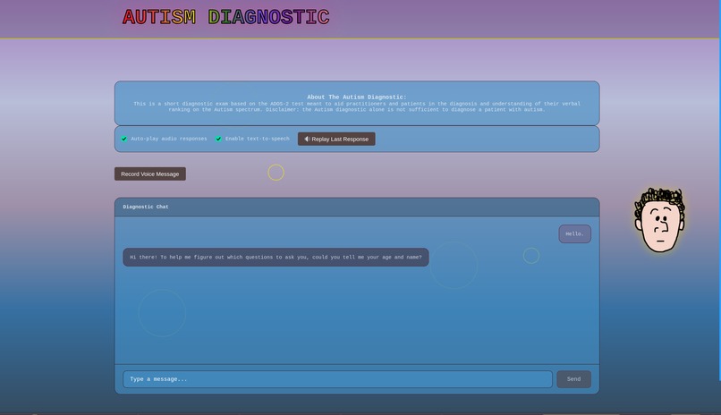 Autism Chat Box Diagnostic  – screenshot 1