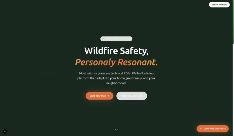 Resonant CWPP: AI Wildfire Safety Advisor – screenshot 1
